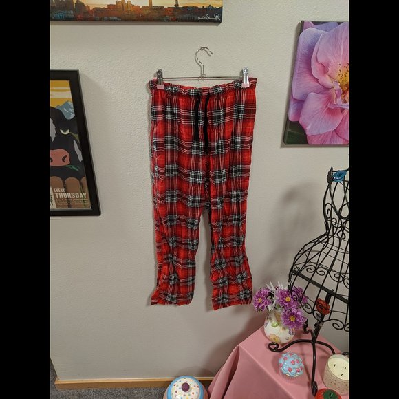 Victoria's Secret PINK Red Plaid PJ Pants Size XS - Picture 2 of 4